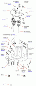 Diagram Diagram and Parts List for HMD400-C  Hamilton Beach Drink Mixer